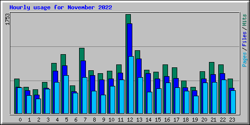 Hourly usage for November 2022